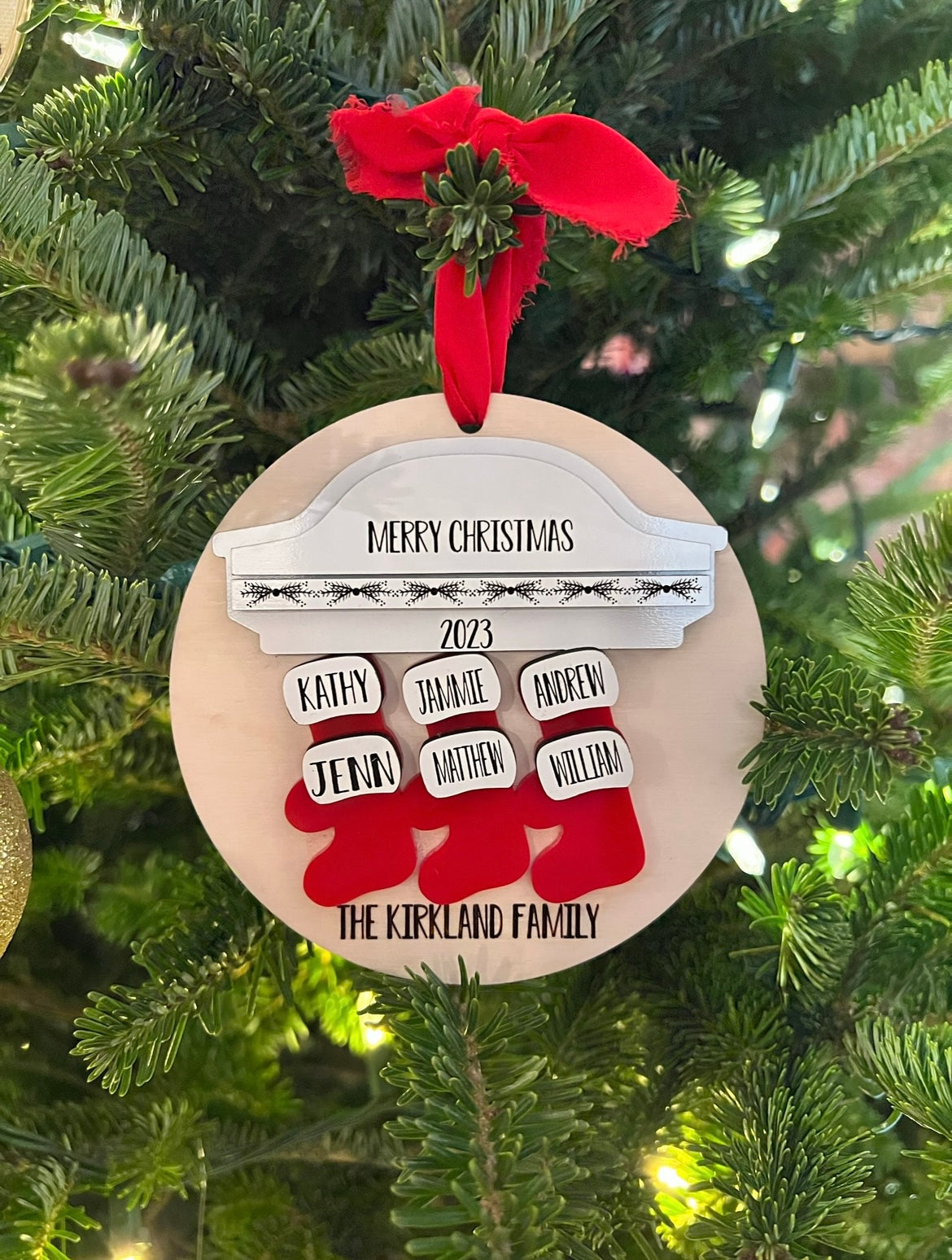 Family Stocking Ornament
