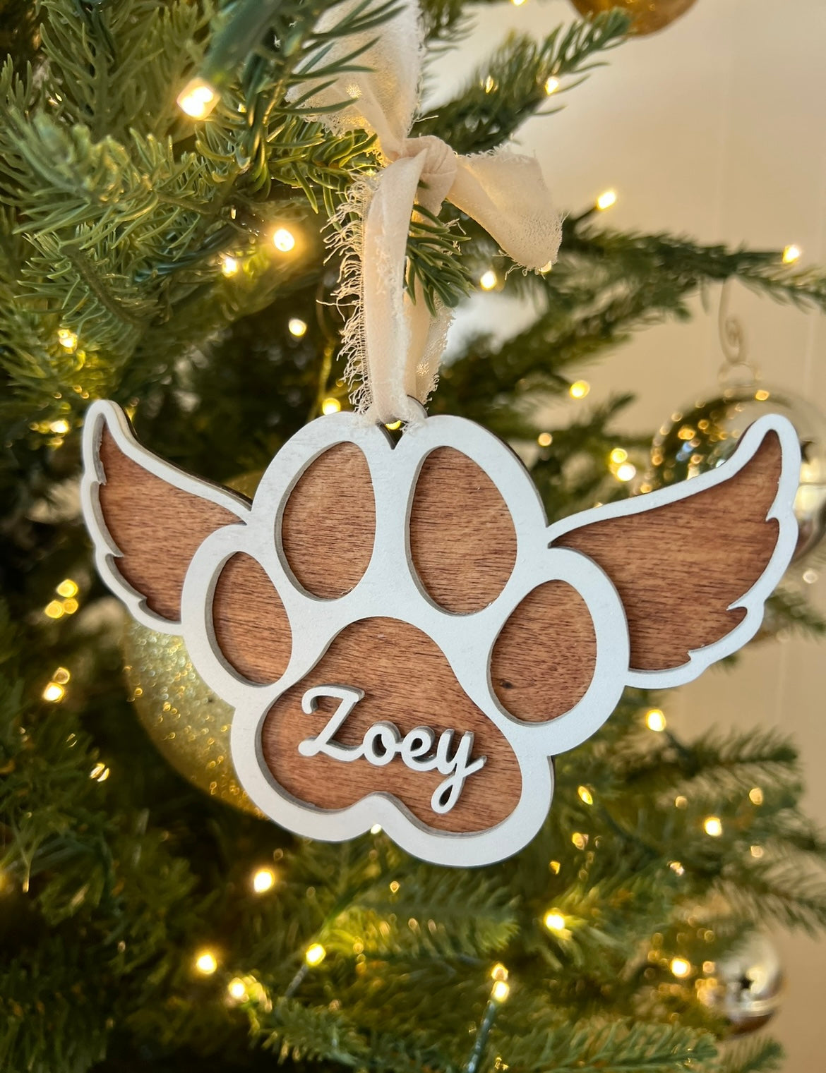 Paw Angel Ornament