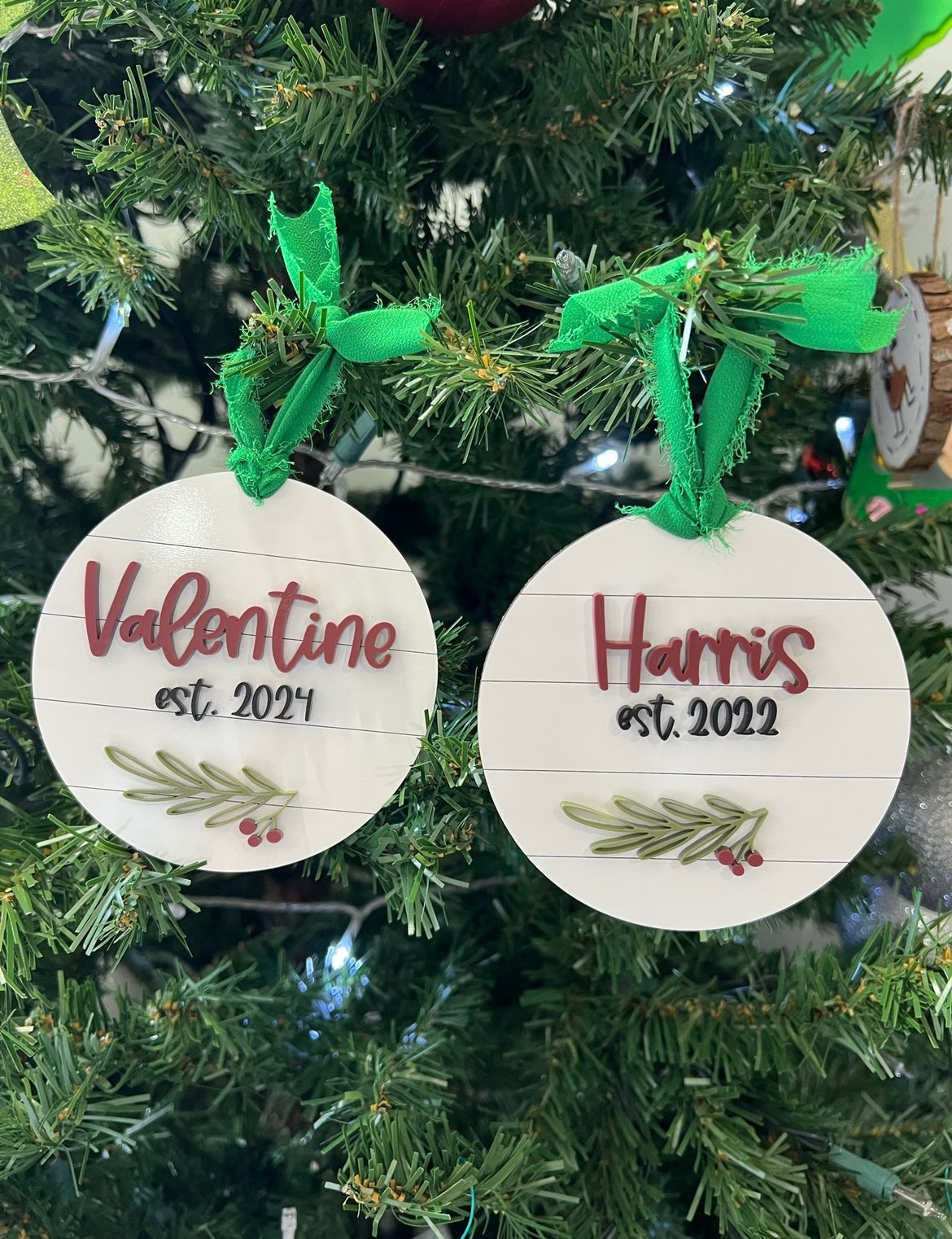 Last Name Ornament
